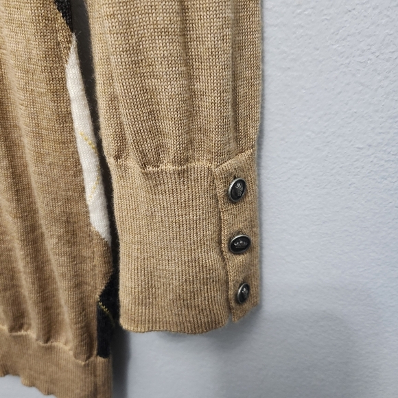 J.crew women's merino wool pullover sweater size M tan(FLAW) - Picture 5 of 7